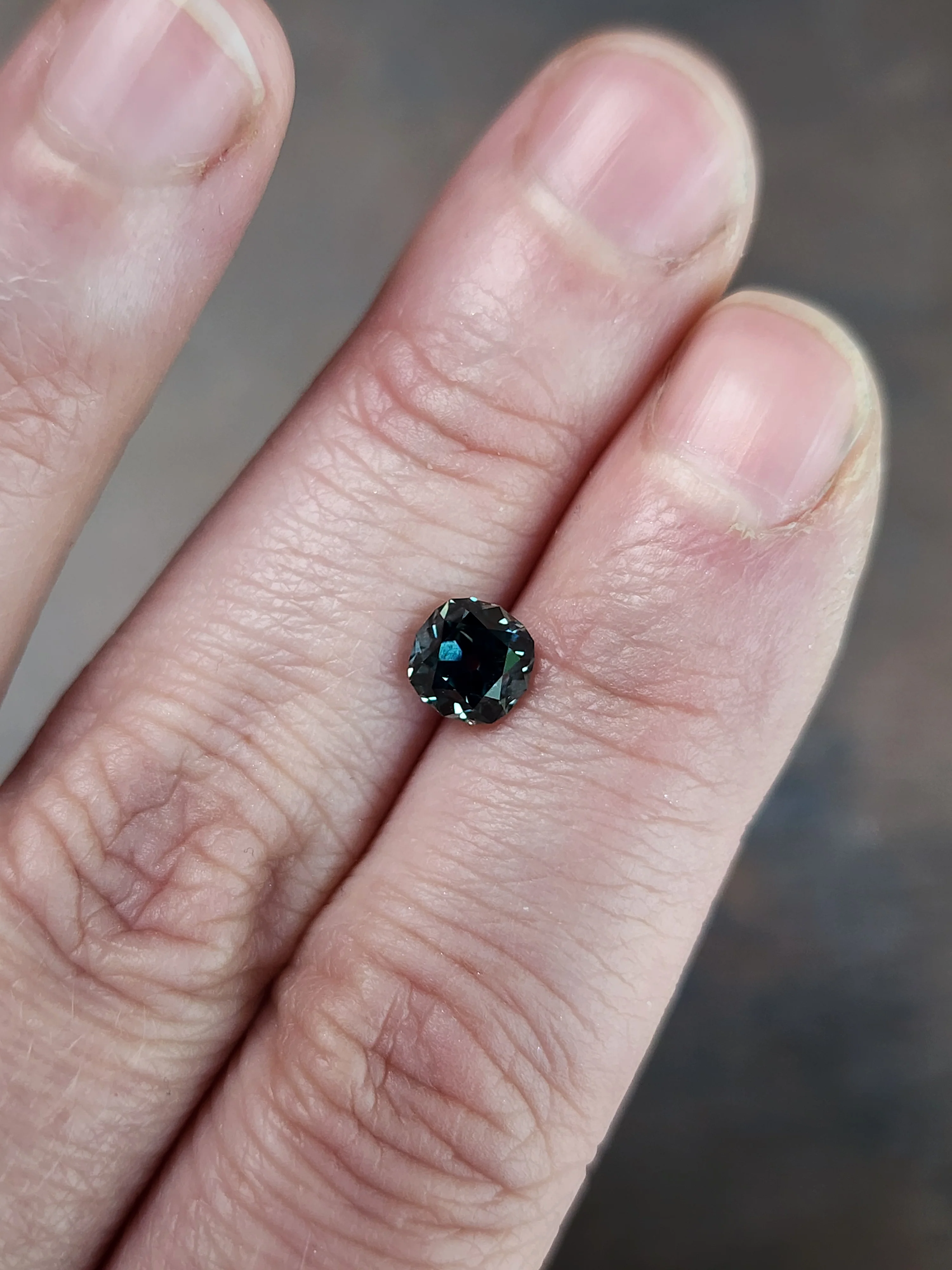 1.40ct Natural Montana Sapphire Old European Cushion Cut - Image 2