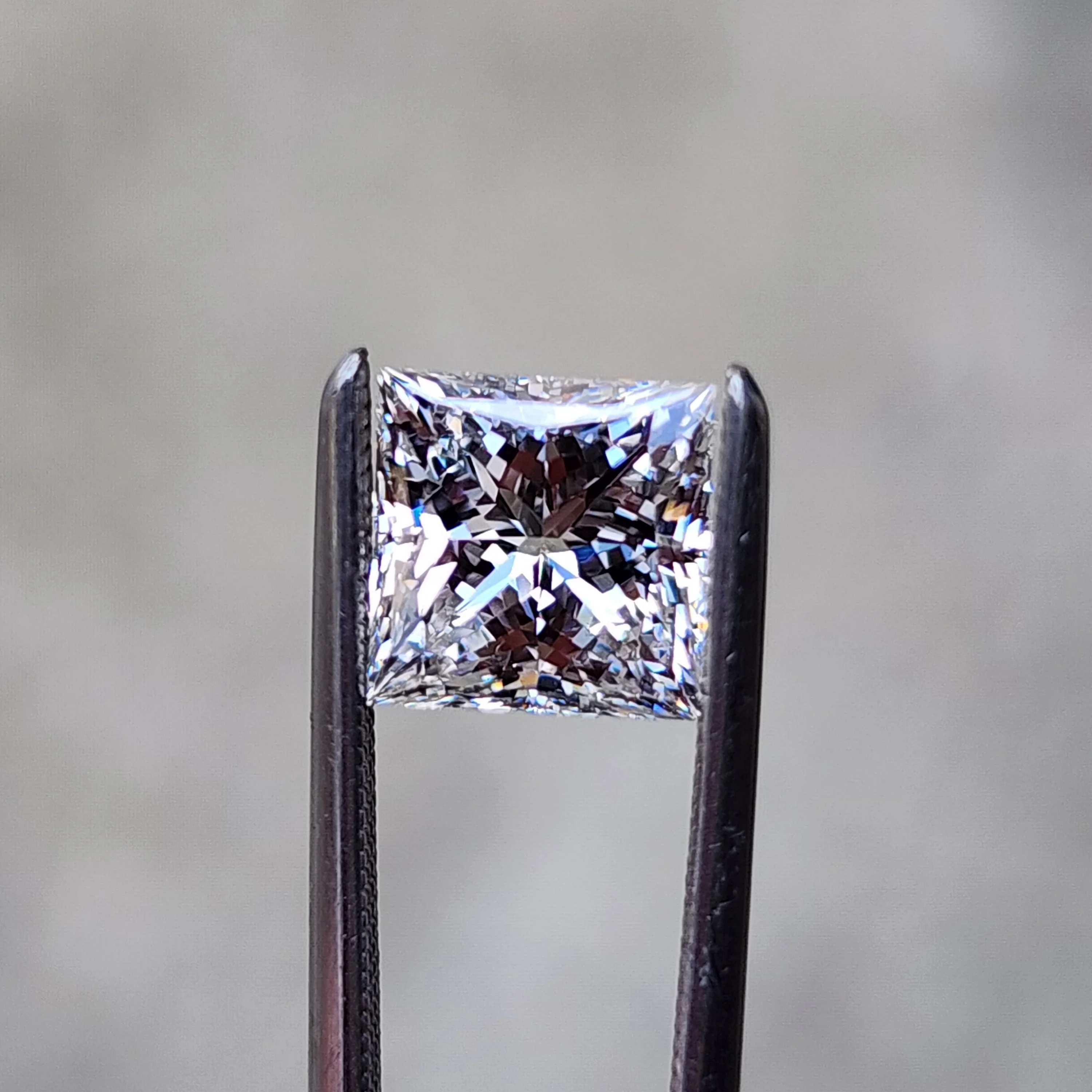 1.54ct Princess Cut Lab Diamond F/VS1