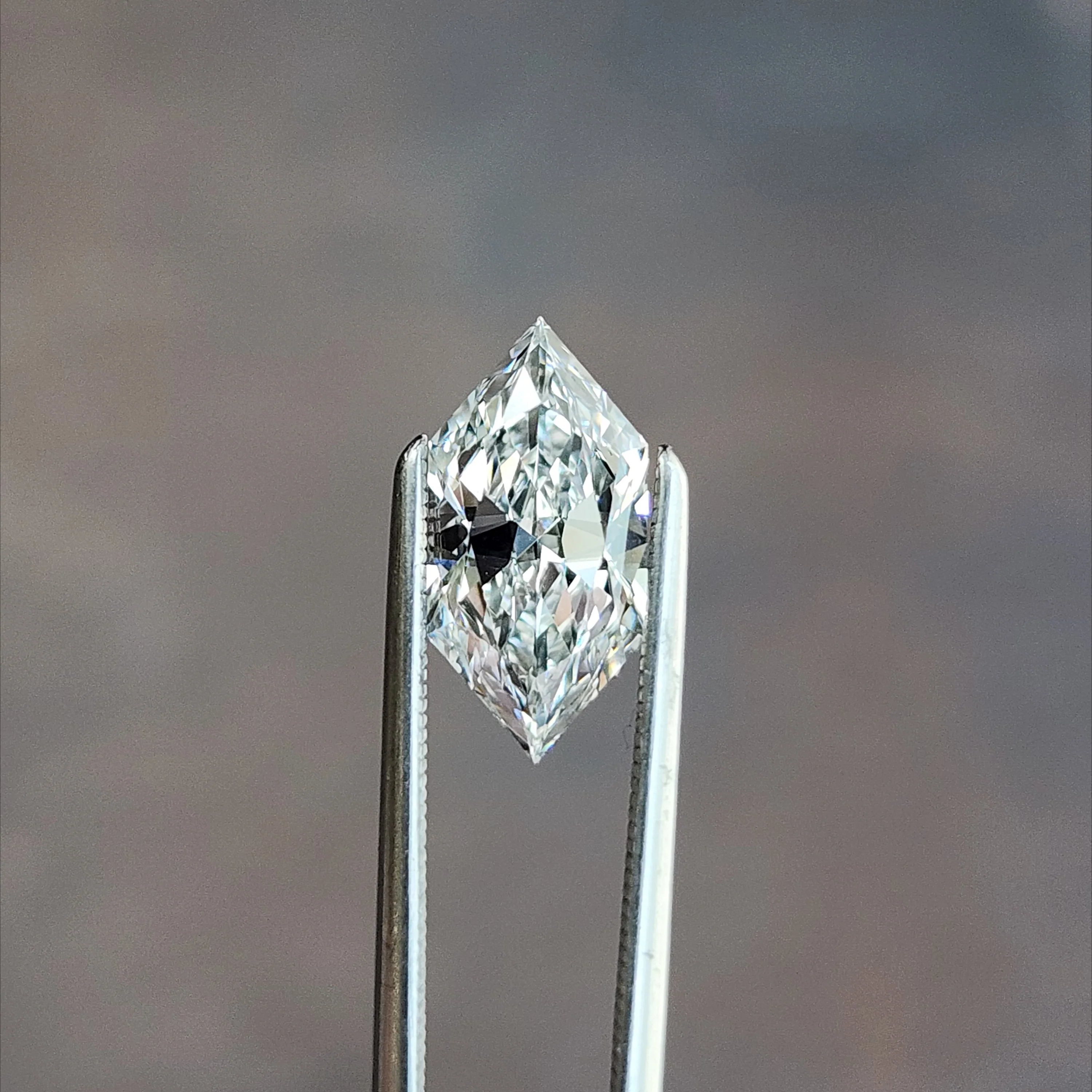1.63ct Duchess Cut Elongated Hexagon Lab Diamond D/VS1