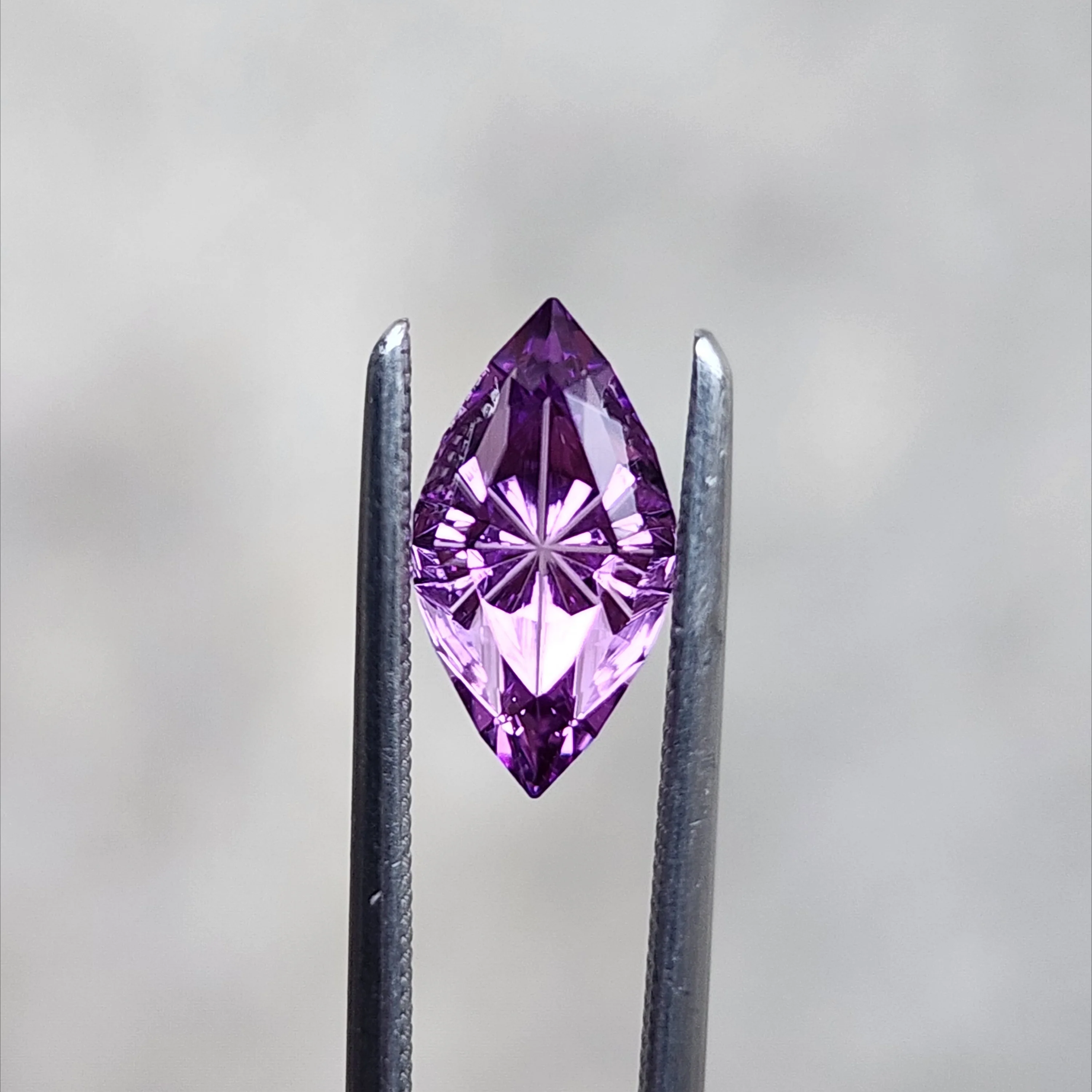 1.66ct Lab Grown Purple Sapphire Marquise Fantasy Cut by The Fellowship Forge