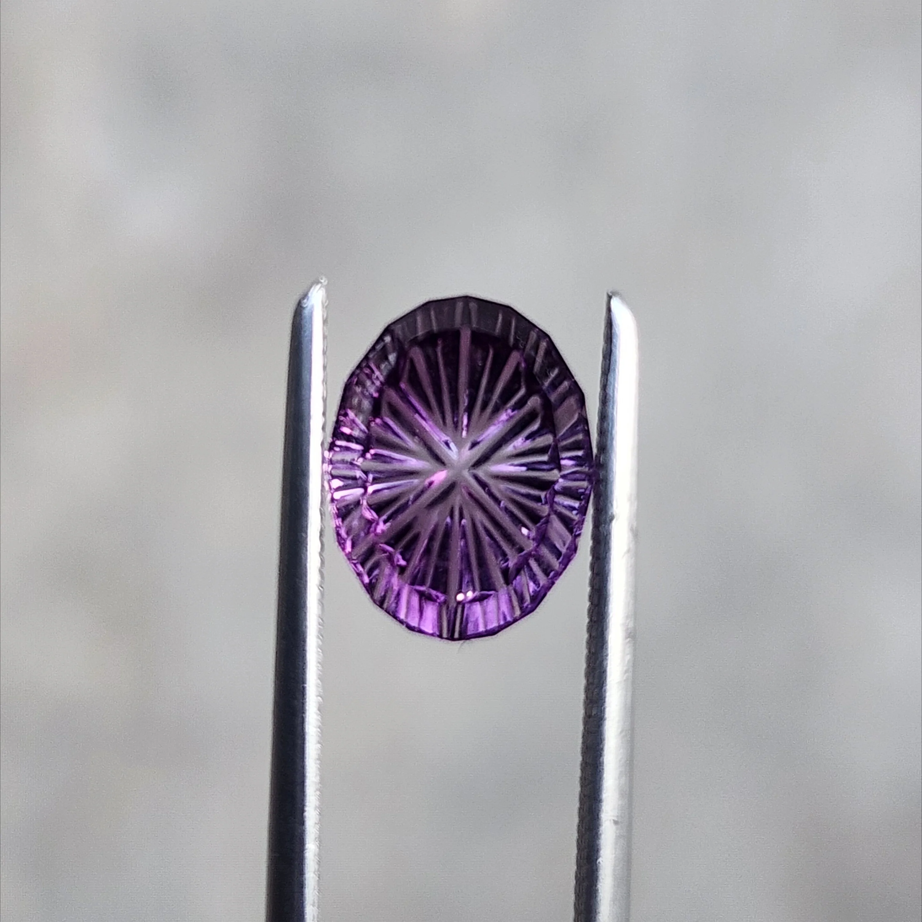 1.90ct Natural Purple Amethyst Oval Fantasy Cut by Brett Kosnar