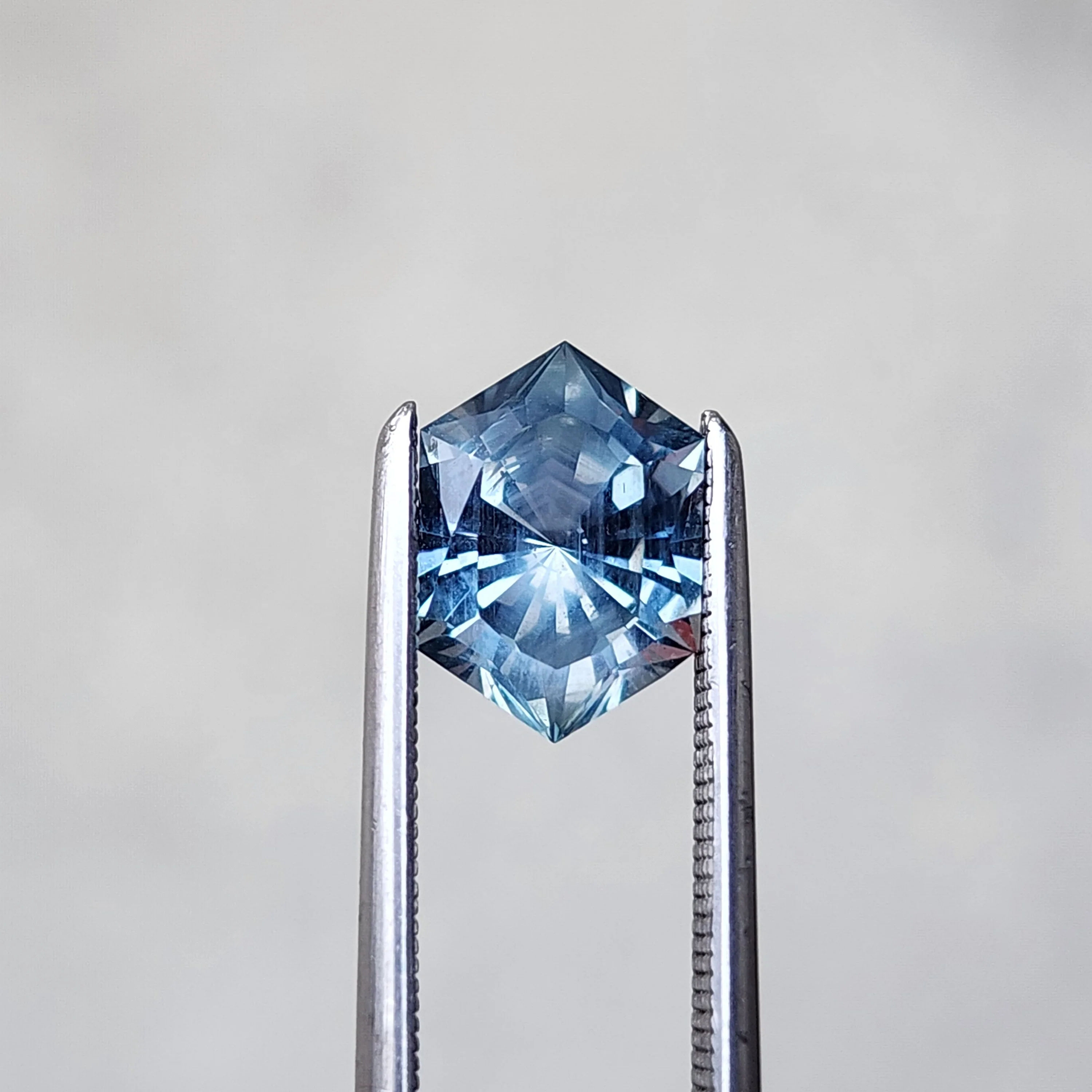 2.01ct Natural Blue Green Color Change Montana Sapphire Hexagon