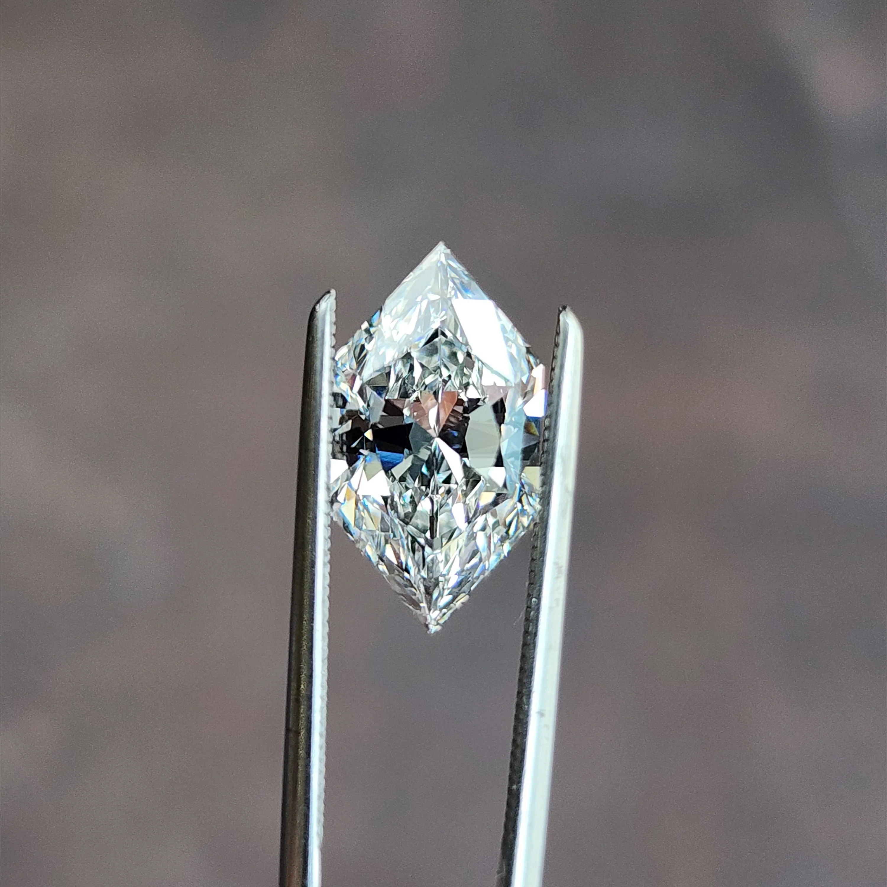 2.34ct Duchess Cut Elongated Hexagon Lab Diamond E/VVS2