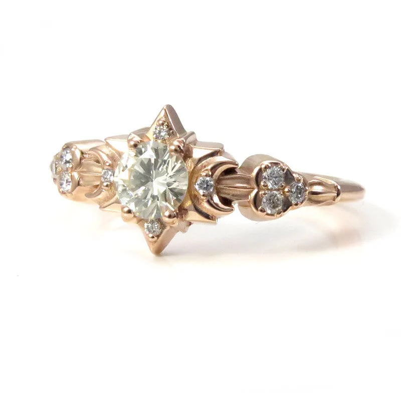 *Setting Only* Celestial Engagement Ring for Build your own Ring - Image 6