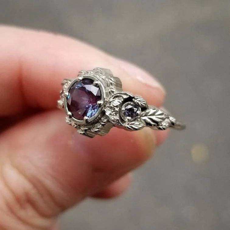 *Setting Only* Leafy Moon Ring for Build your own Ring - Image 6