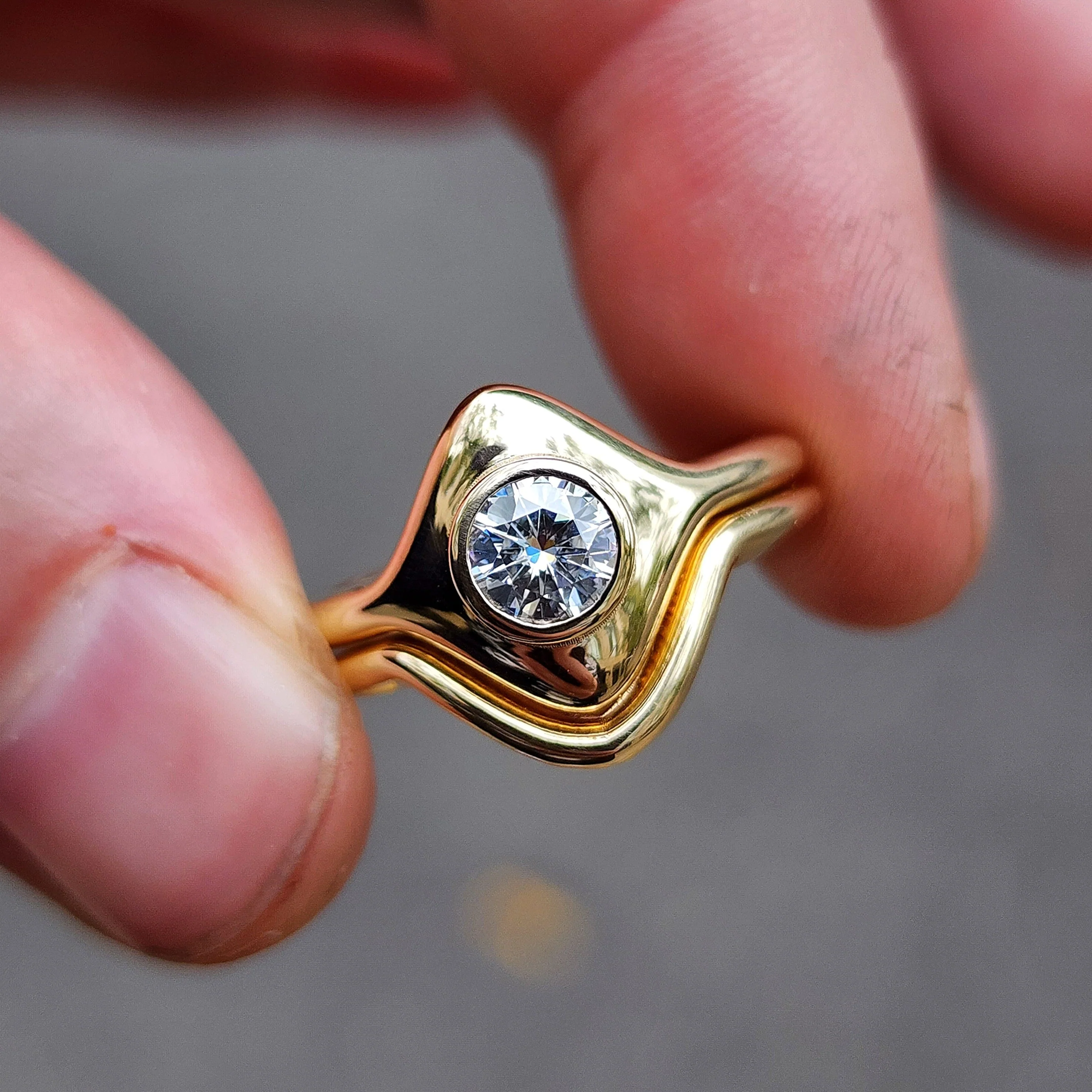 *Setting Only* Art Deco Solitaire Engagement Ring Set For Build Your Own RIng - Image 4