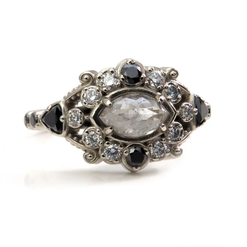 *Setting Only* - Belle Epoque Antique Styled Engagement Ring - Image 9