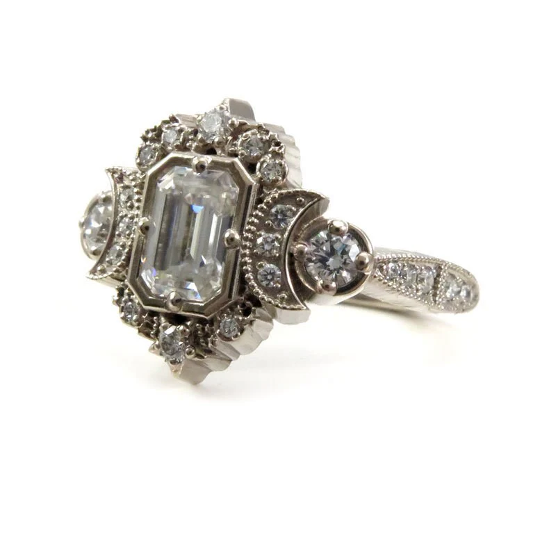 *Setting Only* Selene Engagement Ring for Build Your Own Ring - ALL Diamonds Sides - Image 7