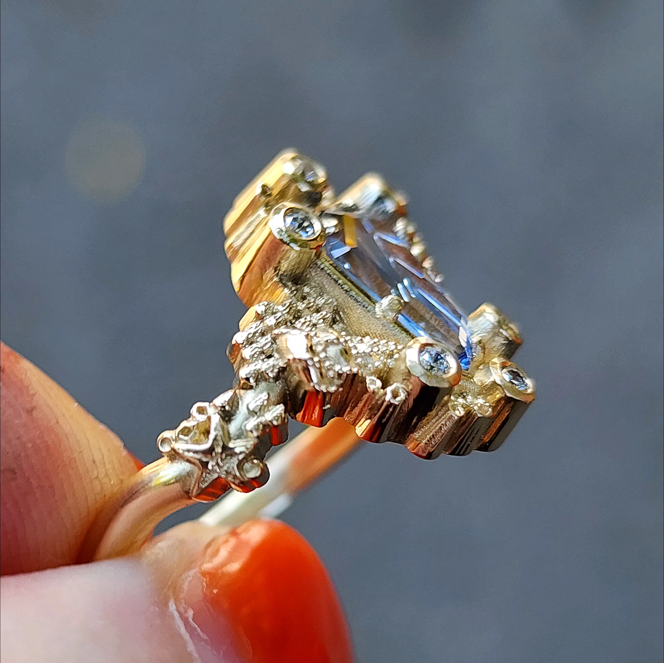 *Setting Only* Siren of the Sea Mermaid Engagement Ring - Image 4