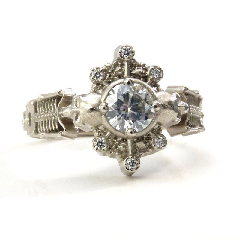 *Setting Only* Skeleton Halo Engagement Ring for Build your own Ring - Image 5