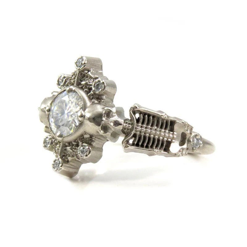 *Setting Only* Skeleton Halo Engagement Ring for Build your own Ring - Image 6